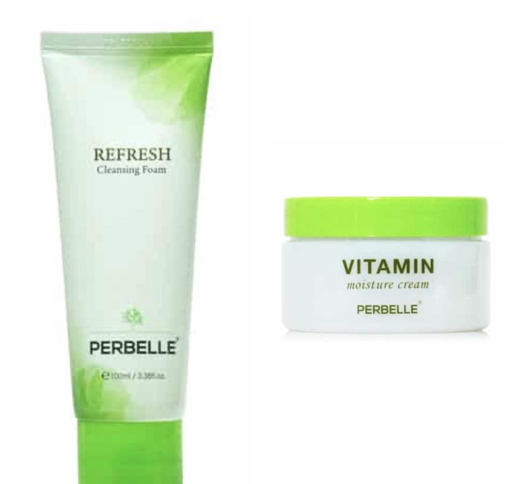 Bundle Save 9 Vitamin Cream, Cleansing Foam Perbelle Cosmetics