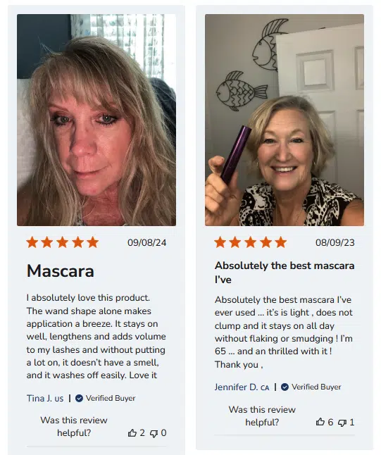 Client review on Mascara