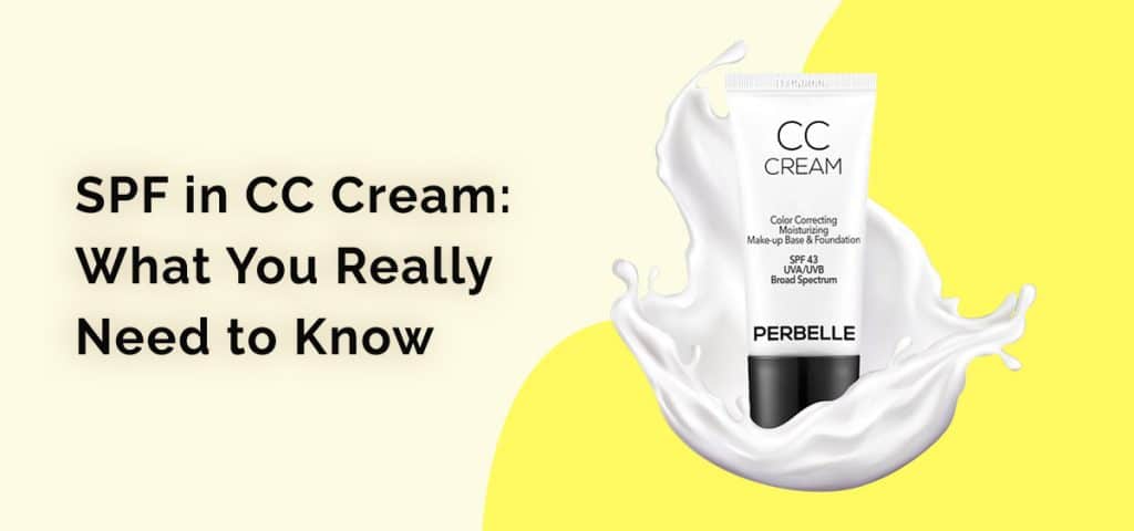 CC cream with SPF protection