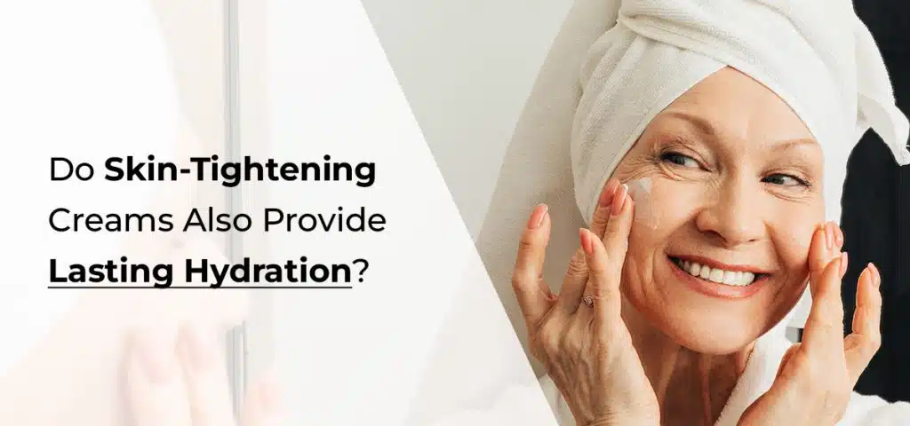 Old Woman applying cc cream