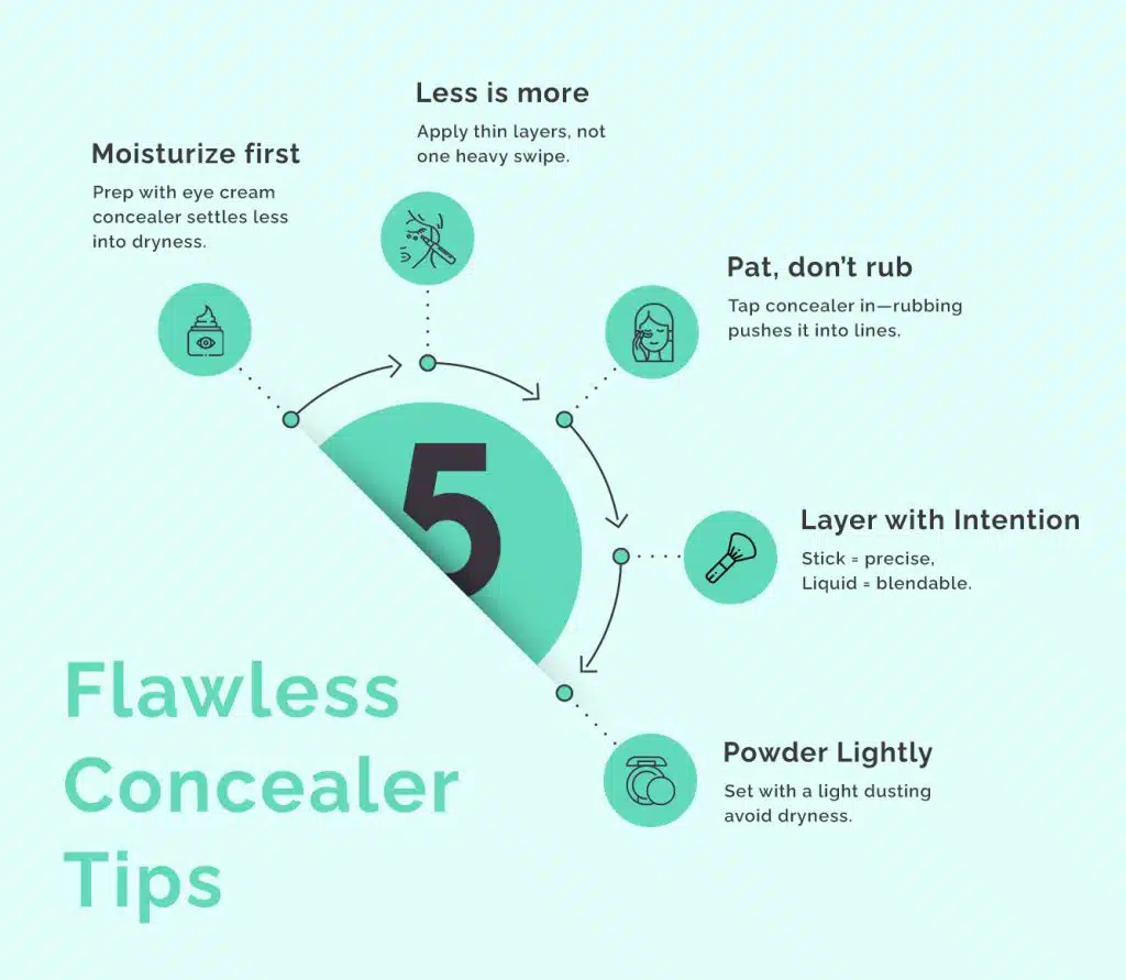 Flawless concealer tips