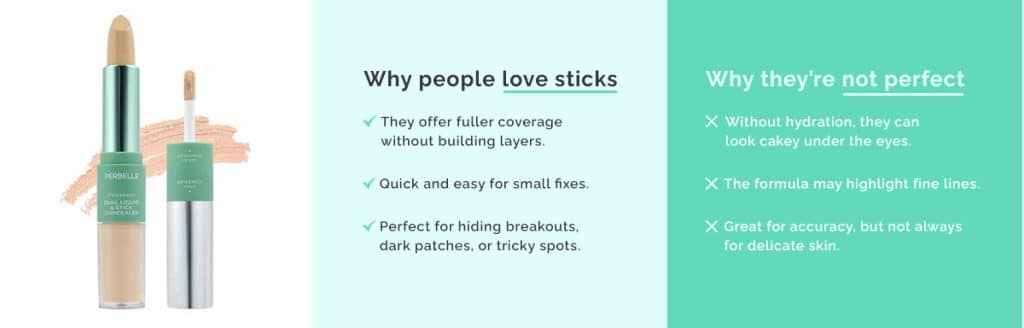 stick concealer pros and cons