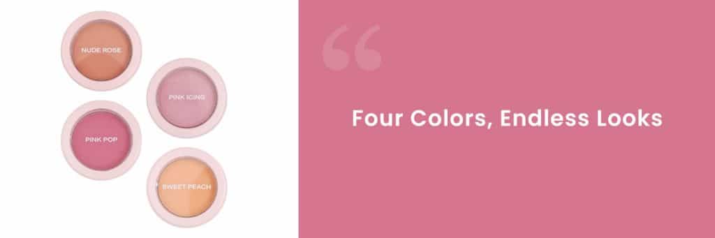 Four blush colors for endless looks