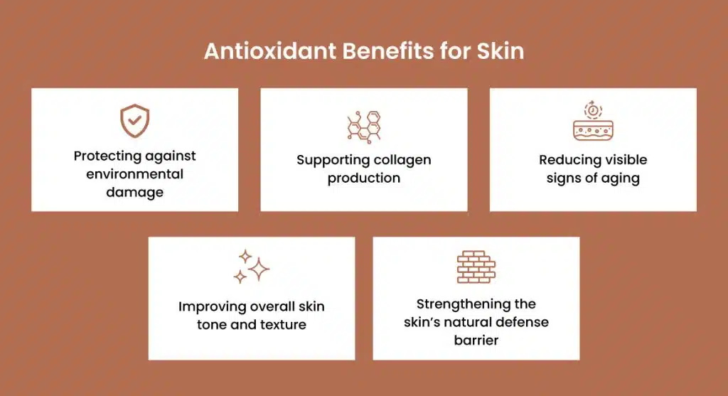 Antioxidant skin benefits