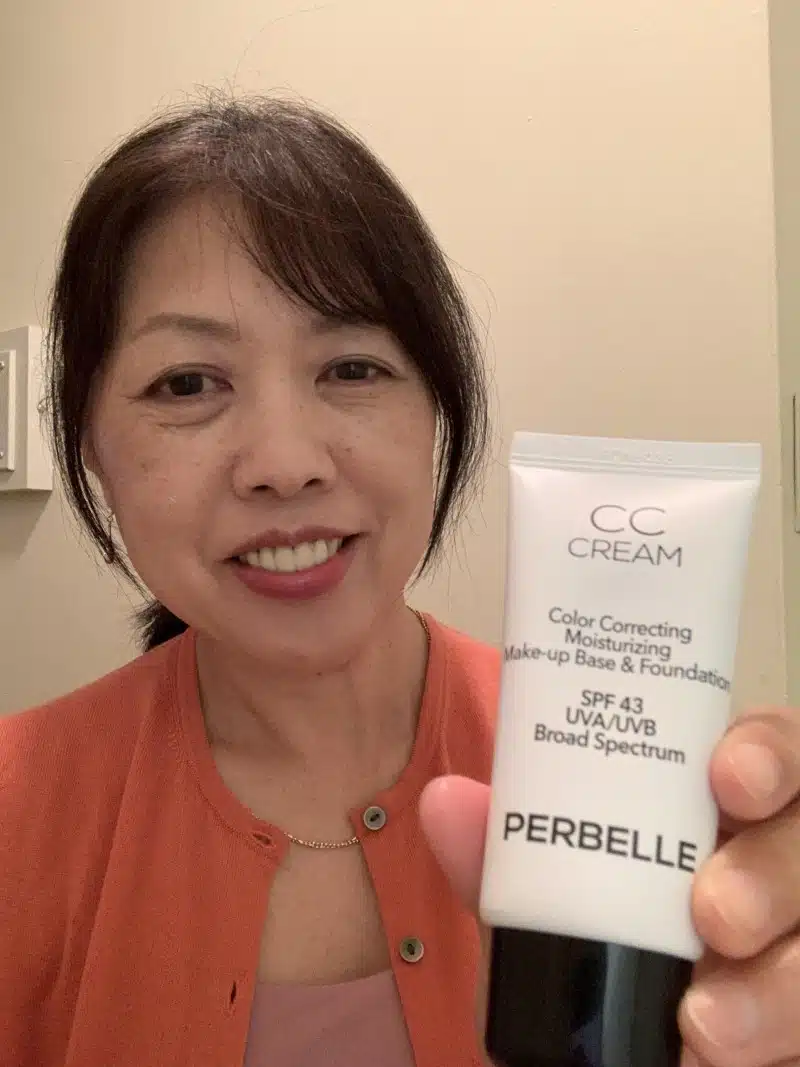 Customer in her 50s with Perbelle CC Cream